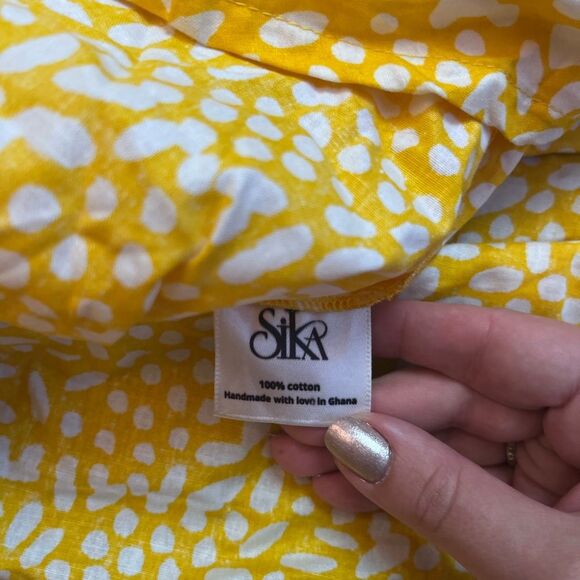 Anthropologie SIKA Marigold Ruffled Maxi Dress Size 8 P - Picture 6 of 6